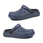 Harriet Womens Lightweight Foam Slip-On Clogs (Size 9) - Navy_8751941