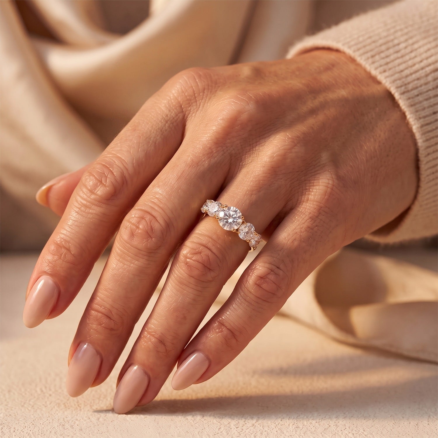 D'Joy Moissanite Ring Sterling Silver  3.561  Ct. 8752773 2
