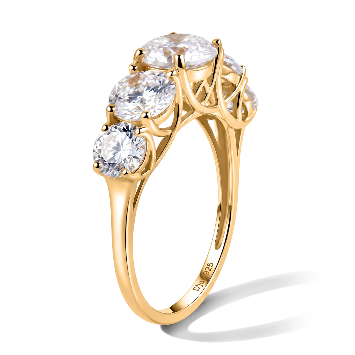 D'Joy Moissanite Ring Sterling Silver  3.561  Ct. 8752773 3
