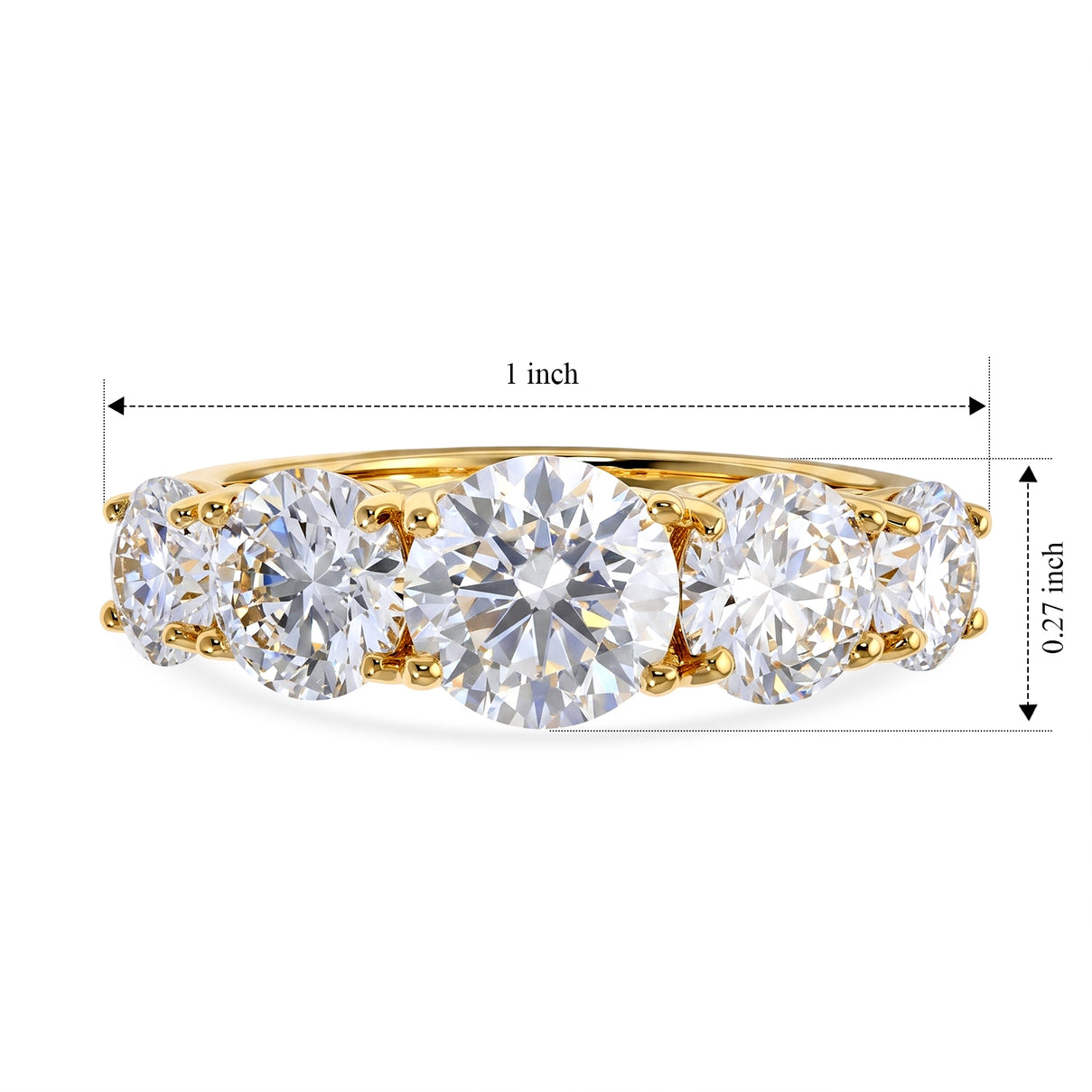 D'Joy Moissanite Ring Sterling Silver  3.561  Ct. 8752773 5