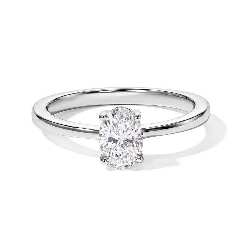 D'Joy Moissanite Solitaire Ring in Rhodium OverlaySterling Silver  0.765  Ct._8752801