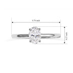 D'Joy Moissanite Solitaire Ring in Rhodium OverlaySterling Silver  0.765  Ct._8752801_5