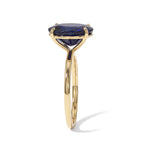 Luxoro - 9K Yellow Gold AAA Diffused Blue Sapphire Solitaire Ring 7.50 Ct._8753232_3