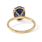 Luxoro - 9K Yellow Gold AAA Diffused Blue Sapphire Solitaire Ring 7.50 Ct._8753232_4
