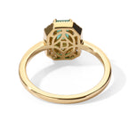D'Joy - AAA Gemfields Zambian Emerald & White Zircon Ring in 18K Vermeil Yellow Gold Plated Sterling Silver 2.90 Ct._8753444_4
