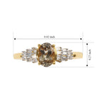 D'Joy - Turkizite & Natural White Diamond Ballerina Ring in 18K Vermeil Yellow Gold Plated Sterling Silver 1.10 Ct._8753728_5