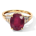 9K Yellow Gold AAA African Ruby & White Diamond Ring 5.45 Ct._8754424