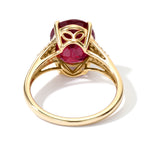 9K Yellow Gold AAA African Ruby & White Diamond Ring 5.45 Ct._8754424_4