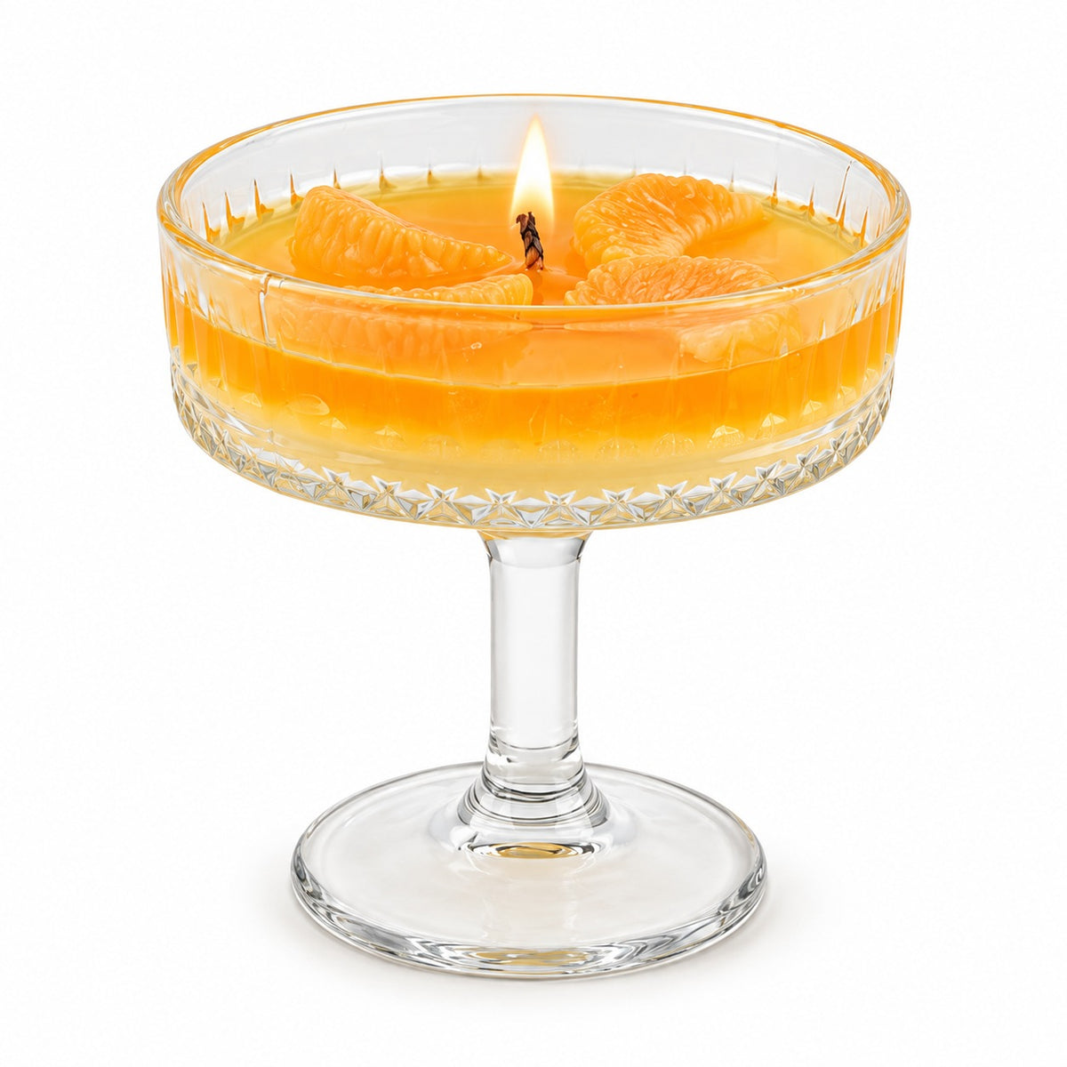 Scented Fruit Soy Wax Glass Candle (10 x 10cm) - Orange-Cinammon &amp; Orange 8754457 0