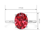 Luxuriant Lab Created Padparadscha Sapphire Solitaire Ring in Platinum OverlaySterling Silver  3.864  Ct._8754768_5