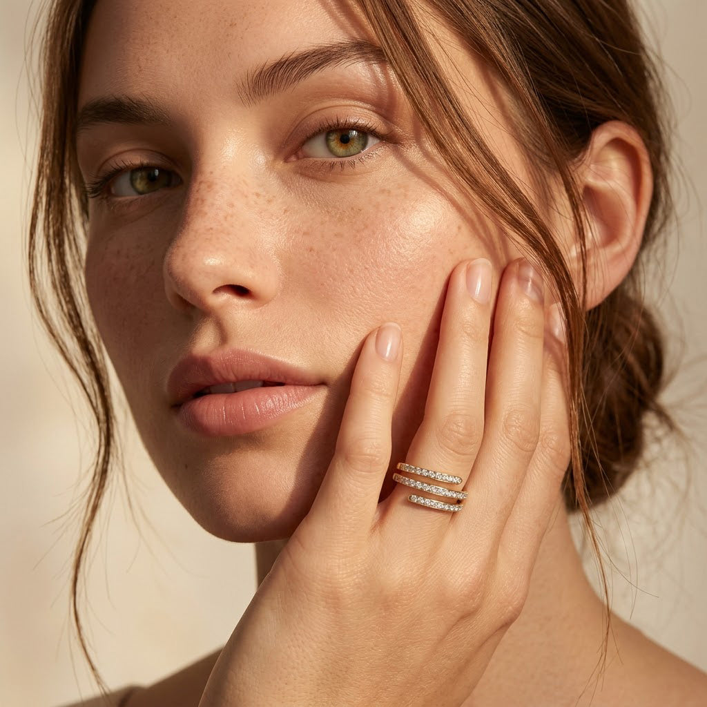 Luxuriant - Lab Grown Diamond (SI-G-H) Wrap Ring in 18K Vermeil Yellow Gold Plated Sterling Silver 0.25 Ct. 8754803 1