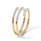 Luxuriant - Lab Grown Diamond (SI/G-H) Wrap Ring in 18K Vermeil Yellow Gold Plated Sterling Silver 0.25 Ct._8754803_3