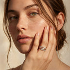 Luxuriant - Lab Grown Diamond (SI/G-H) Wrap Ring in Rhodium Overlay Sterling Silver 0.25 Ct._8754809_1
