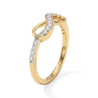 Luxuriant - Lab Grown Diamond (SI/G-H) Infinity Ring in 18K Vermeil Yellow Gold Plated Sterling Silver 0.25 Ct._8754865_2