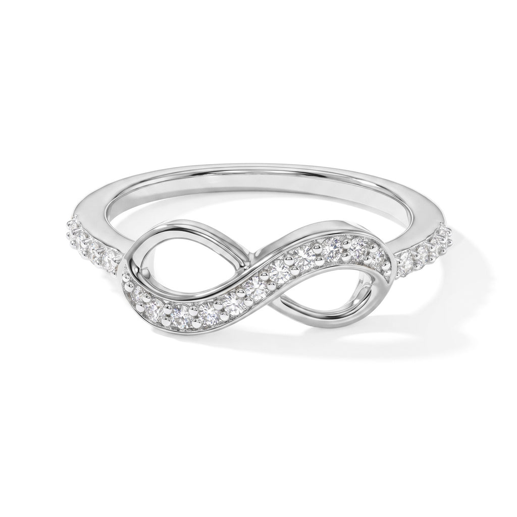 Luxuriant - Lab Grown Diamond (SI/G-H) Ring in Rhodium Overlay Sterling Silver 0.25 Ct._8754868