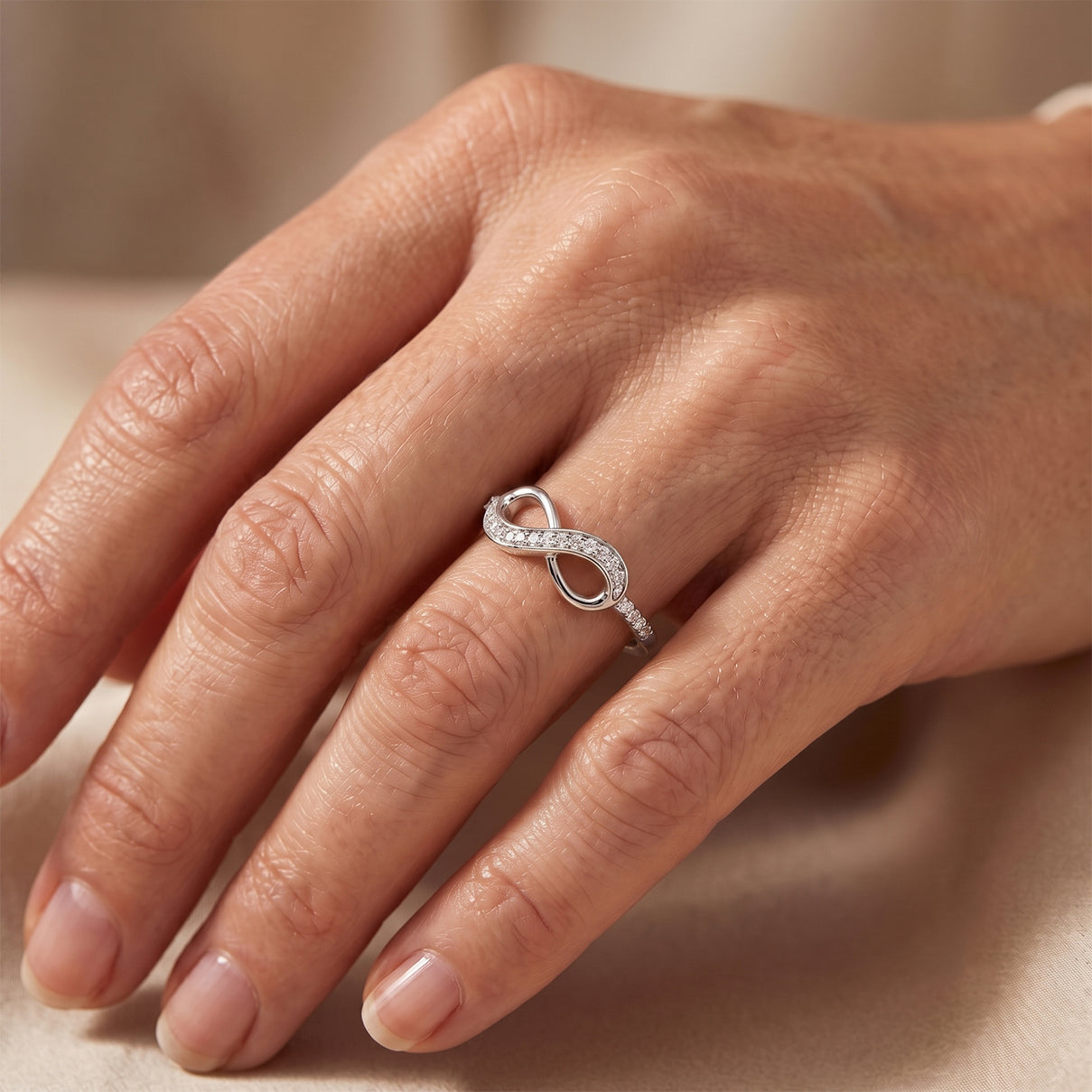 Luxuriant - Lab Grown Diamond (SI-G-H) Ring in Rhodium Overlay Sterling Silver 0.25 Ct. 8754871 1