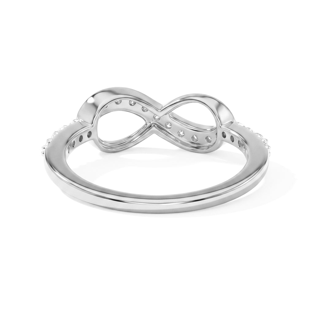 Luxuriant - Lab Grown Diamond (SI/G-H) Ring in Rhodium Overlay Sterling Silver 0.25 Ct._8754871_3