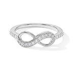 Luxuriant - Lab Grown Diamond (SI/G-H) Ring in Rhodium Overlay Sterling Silver 0.25 Ct._8754876