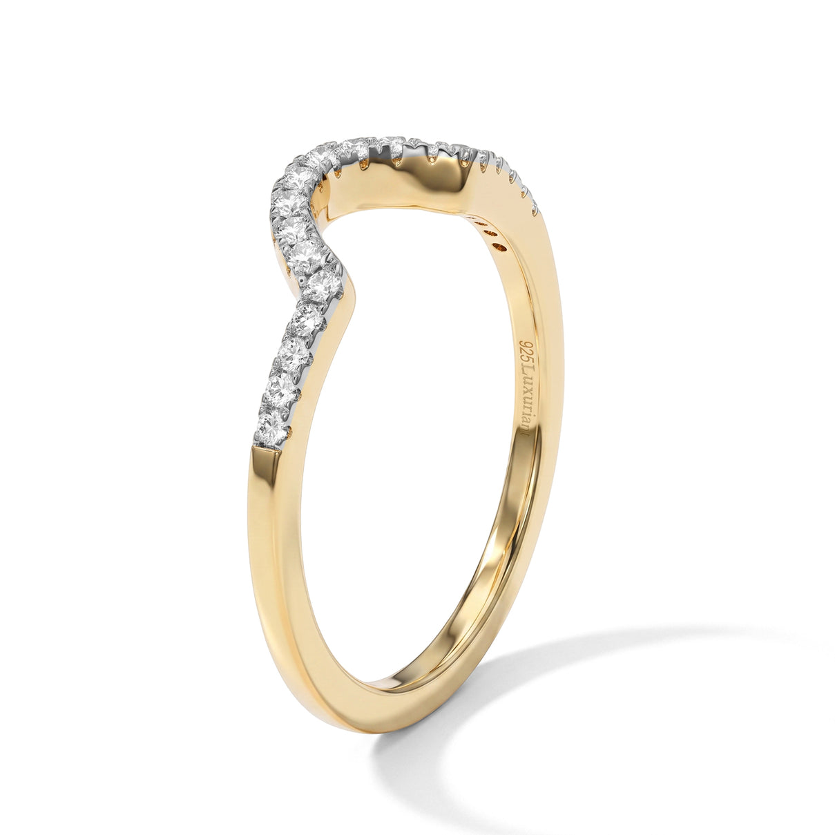 Luxuriant - Lab Grown Diamond (SI-G-H) Ring in 18K Vermeil Yellow Gold Plated Sterling Silver 0.25 Ct. 8754890 3