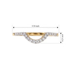 Luxuriant - Lab Grown Diamond (SI/G-H) Ring in 18K Vermeil Yellow Gold Plated Sterling Silver 0.25 Ct._8754890_6