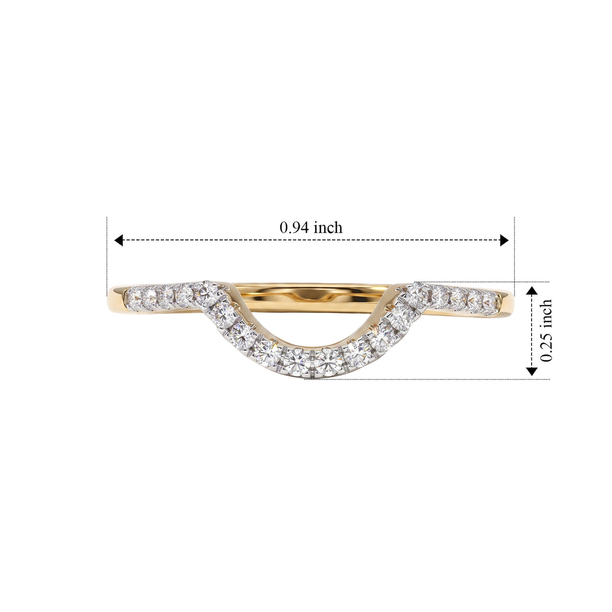 Luxuriant - Lab Grown Diamond (SI-G-H) Ring in 18K Vermeil Yellow Gold Plated Sterling Silver 0.25 Ct. 8754917 6
