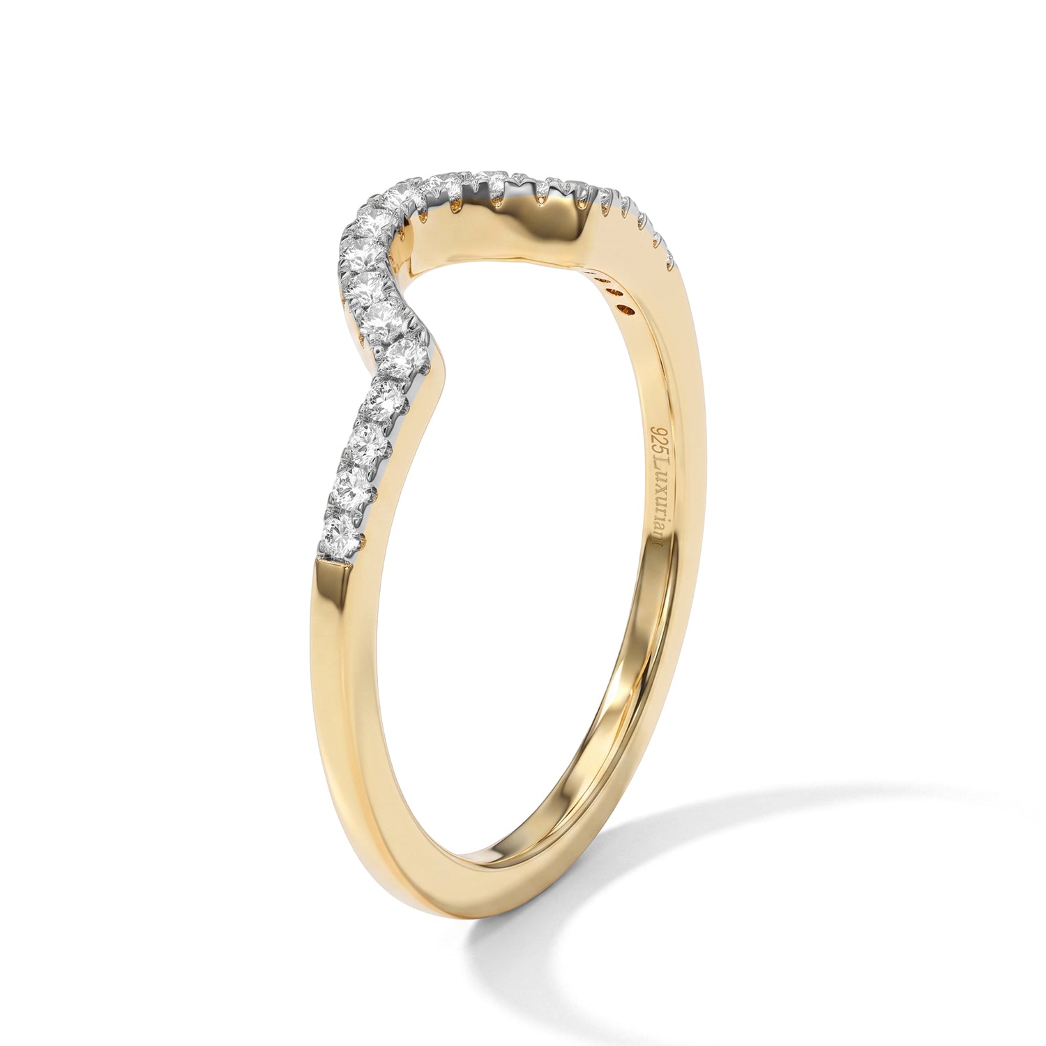 Luxuriant - Lab Grown Diamond (SI-G-H) Ring in 18K Vermeil Yellow Gold Plated Sterling Silver 0.25 Ct. 8754922 3
