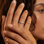 Luxuriant - Lab Grown Diamond (SI/G-H) Ring in Rhodium Overlay Sterling Silver 0.25 Ct._8754929_2