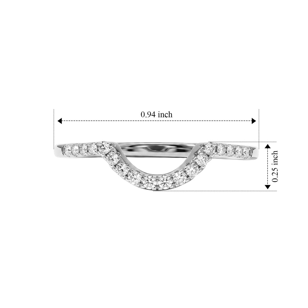 Luxuriant - Lab Grown Diamond (SI/G-H) Ring in Rhodium Overlay Sterling Silver 0.25 Ct._8754929_6