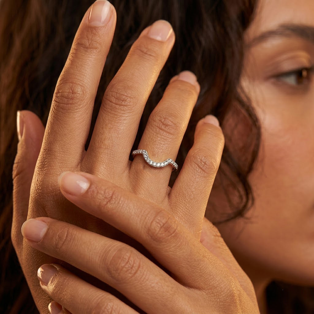 Luxuriant - Lab Grown Diamond (SI-G-H) Ring in Rhodium Overlay Sterling Silver 0.25 Ct. 8754933 2