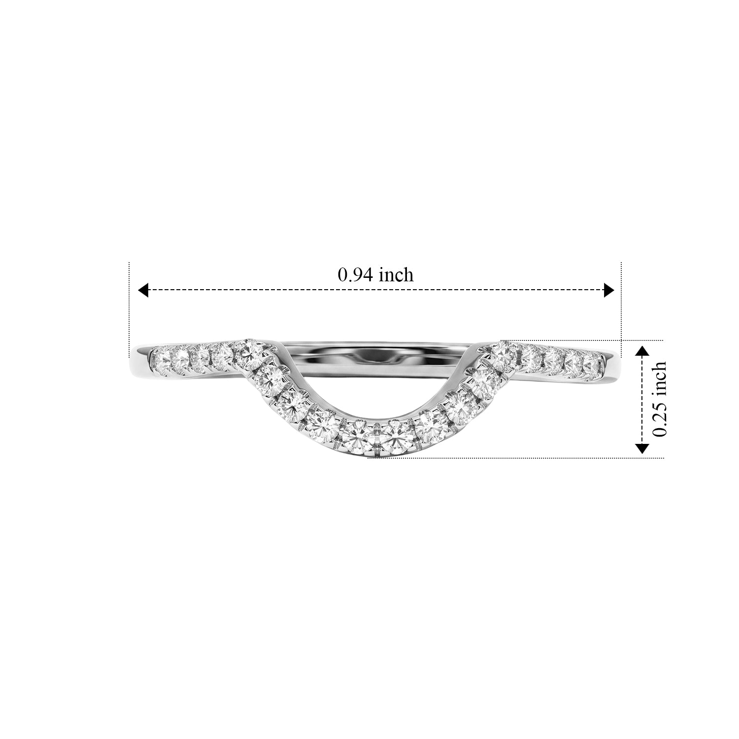 Luxuriant - Lab Grown Diamond (SI-G-H) Ring in Rhodium Overlay Sterling Silver 0.25 Ct. 8754933 6
