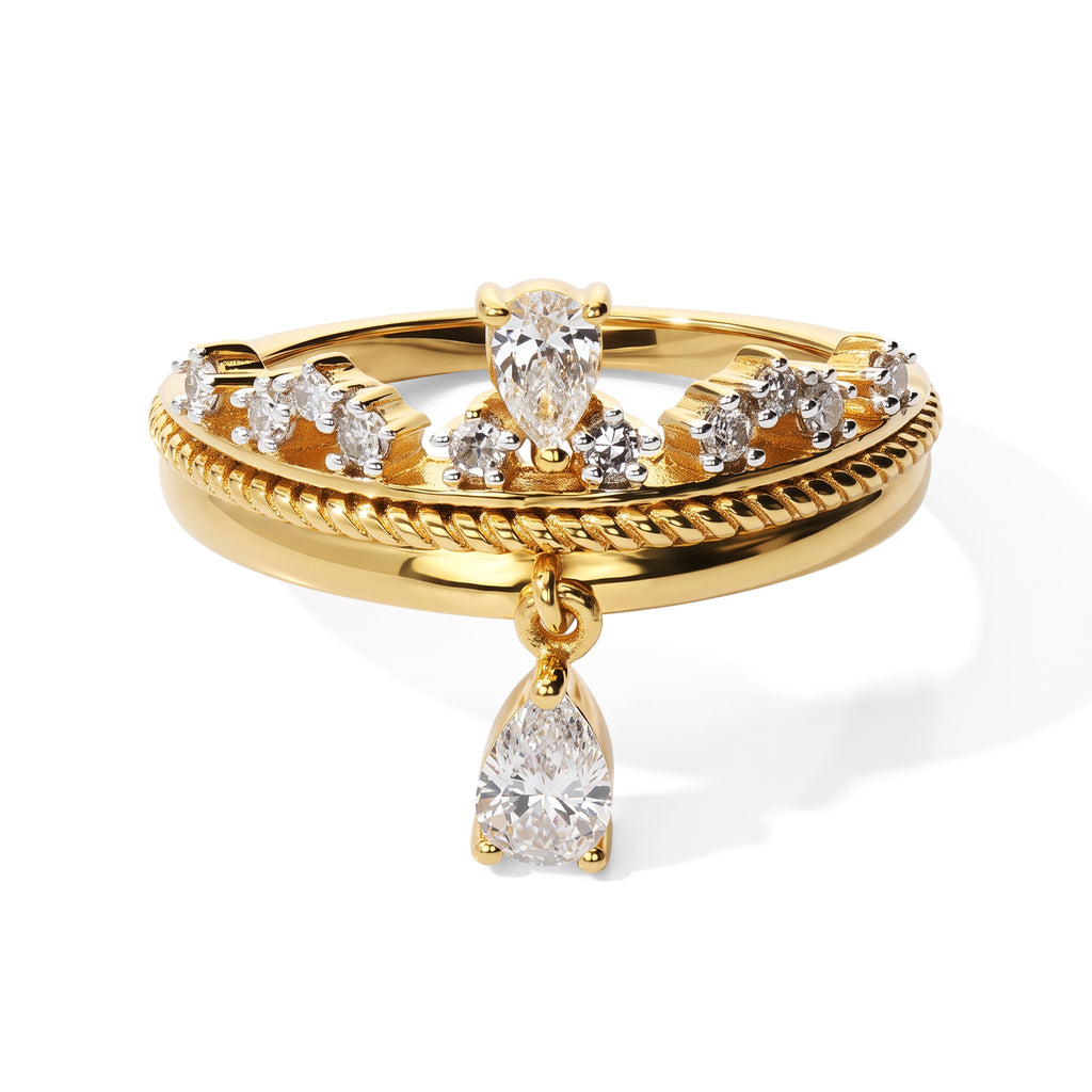Luxuriant - Lab Grown Diamond (SI/G-H) Ring in 18K Vermeil Yellow Gold Plated Sterling Silver 0.55 Ct._8756057