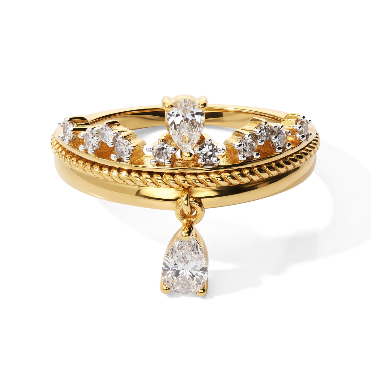 Luxuriant - Lab Grown Diamond (SI-G-H) Ring in 18K Vermeil Yellow Gold Plated Sterling Silver 0.55 Ct. 8756057 0