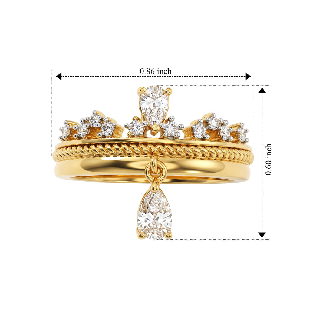 Luxuriant - Lab Grown Diamond (SI/G-H) Ring in 18K Vermeil Yellow Gold Plated Sterling Silver 0.55 Ct._8756057_5