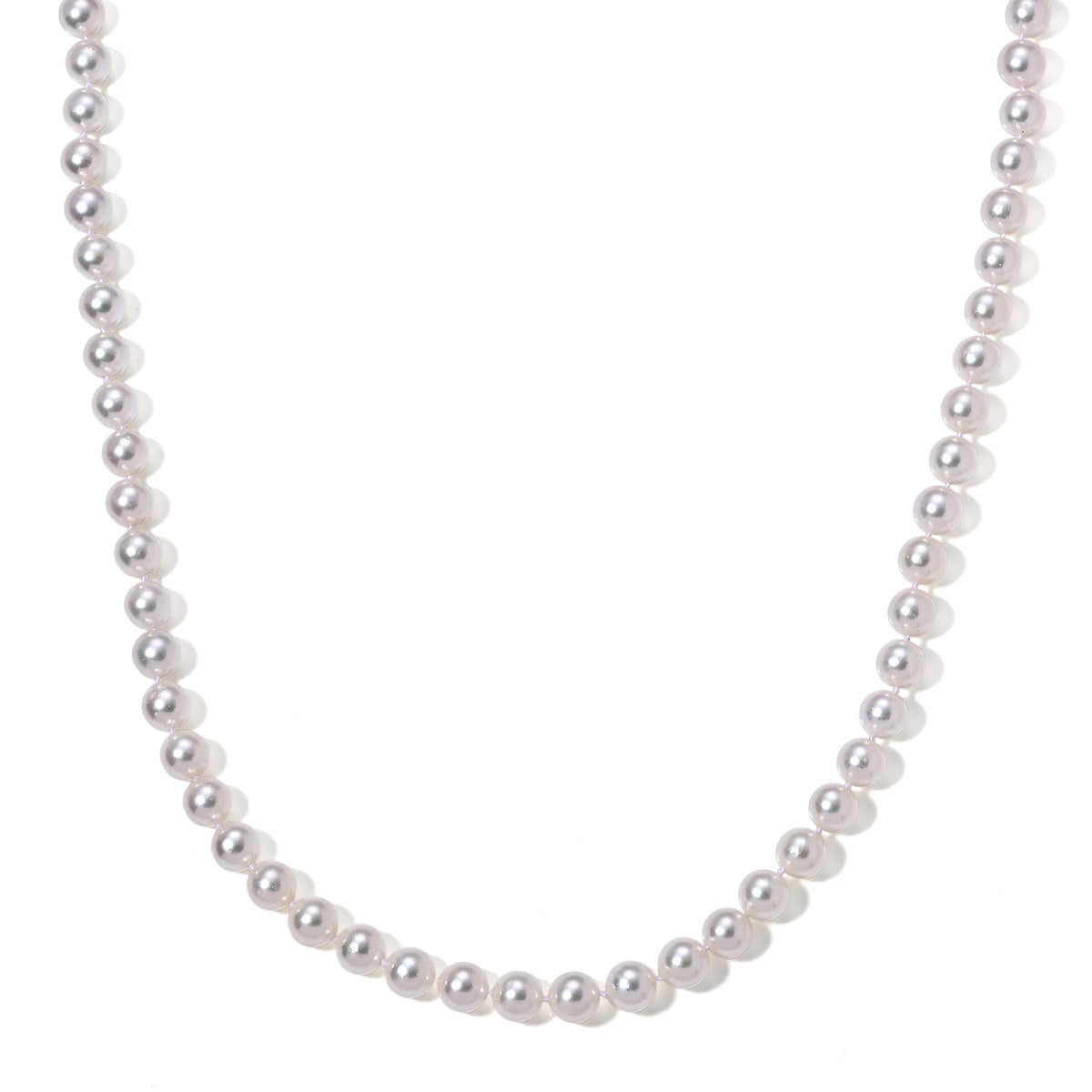 950 Platinum AAAA Japanese Akoya Pearl Beads Necklace (Size - 20) with Lobster Clasp 200.00 Ct. 8756298 0