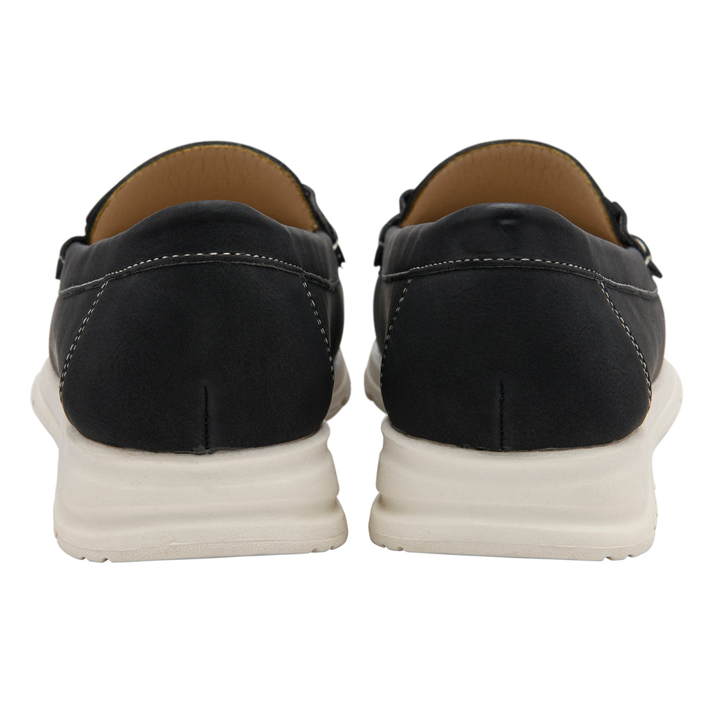 Lotus Symi Womens Comfort Slip-On Moccasin Loafers (Size 5) - Black_8756513_3