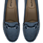 Lotus Symi Womens Comfort Slip-On Moccasin Loafers (Size 4) - Blue_8756518_2