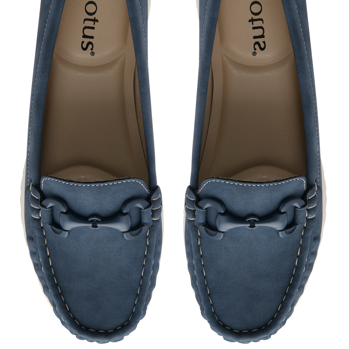 Lotus Symi Womens Comfort Slip-On Moccasin Loafers (Size 8) - Natural V32667853 2