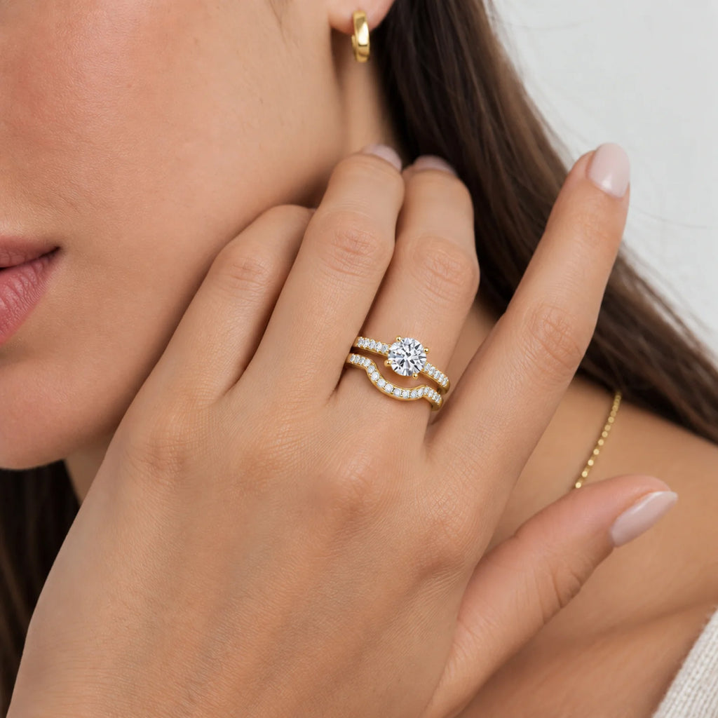 Luxuriant - SGL Certified Lab Grown Diamond (SI/G-H) Ring in 18K Vermeil Yellow Gold Plated Sterling Silver 1.90 Ct._8757405_5