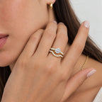 Luxuriant - SGL Certified Lab Grown Diamond (SI/G-H) Ring in 18K Vermeil Yellow Gold Plated Sterling Silver 1.90 Ct._8757405_5