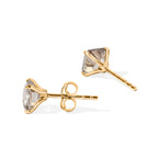 9K Yellow Gold AAA Turkizite Earring with Push Post 2.50 Ct._8757585_3