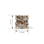 9K Yellow Gold AAA Turkizite Earring with Push Post 2.50 Ct._8757585_4