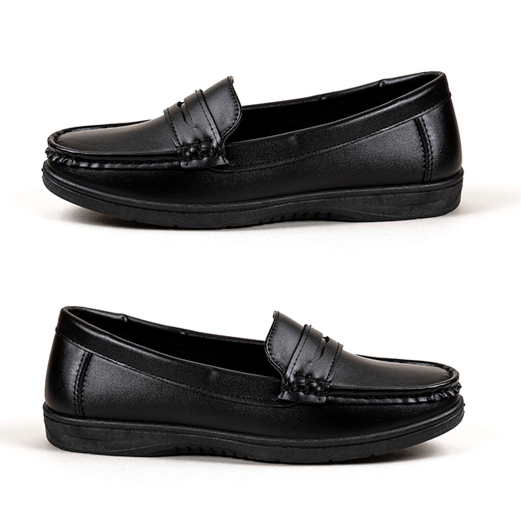Cintra Ladies Black Slip On Loafers (Size 3) - Black_8757773
