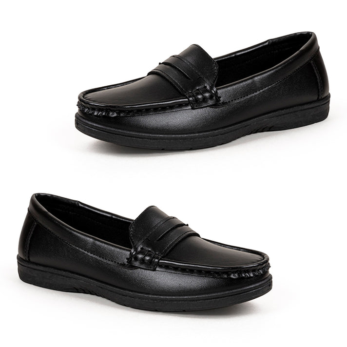 Cintra Ladies Black Slip On Loafers (Size 3) - Black 8757773 2