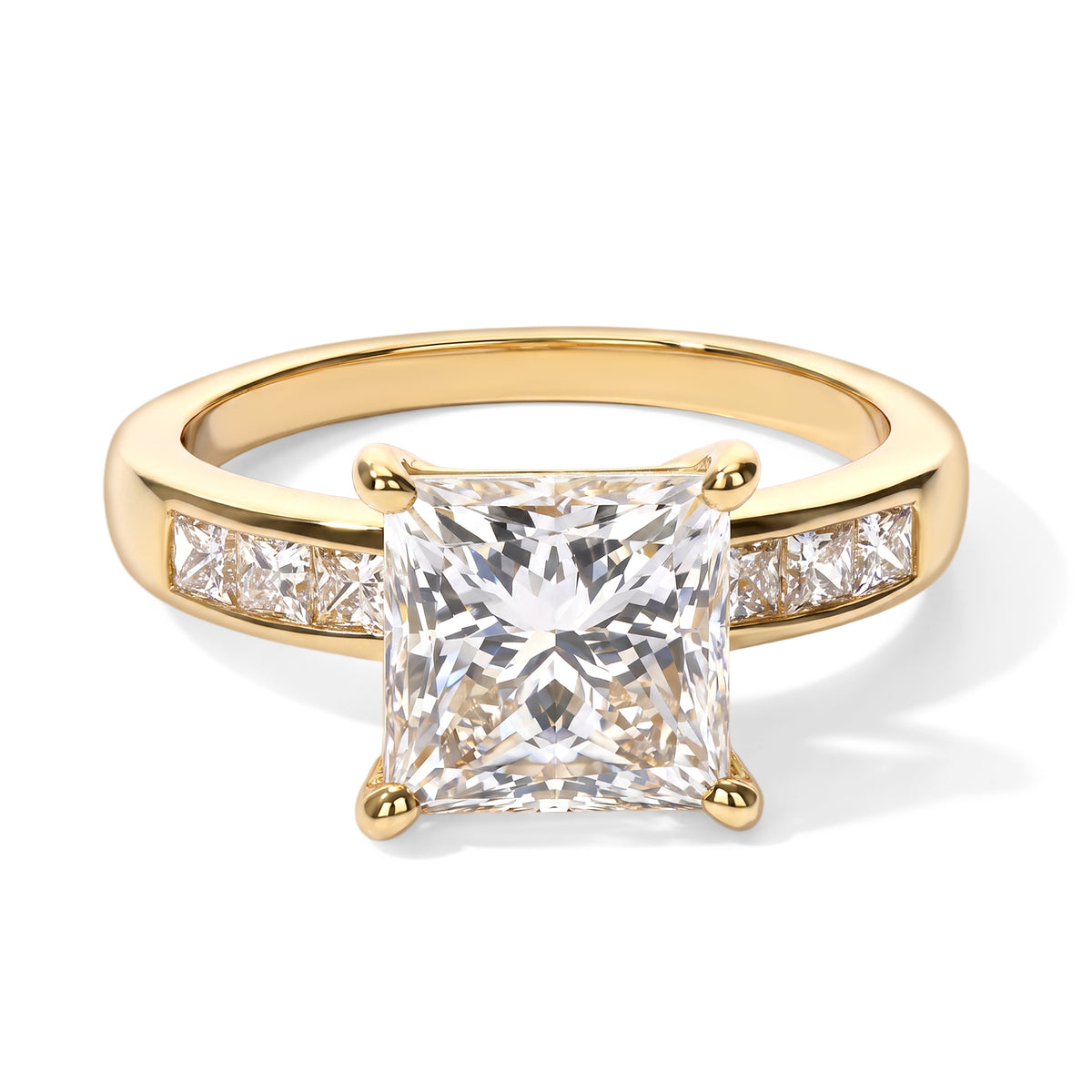 Luxuriant - 9K Yellow Gold SGL Certified Lab Grown Diamond (VS-E-F) Ring 8758160 0