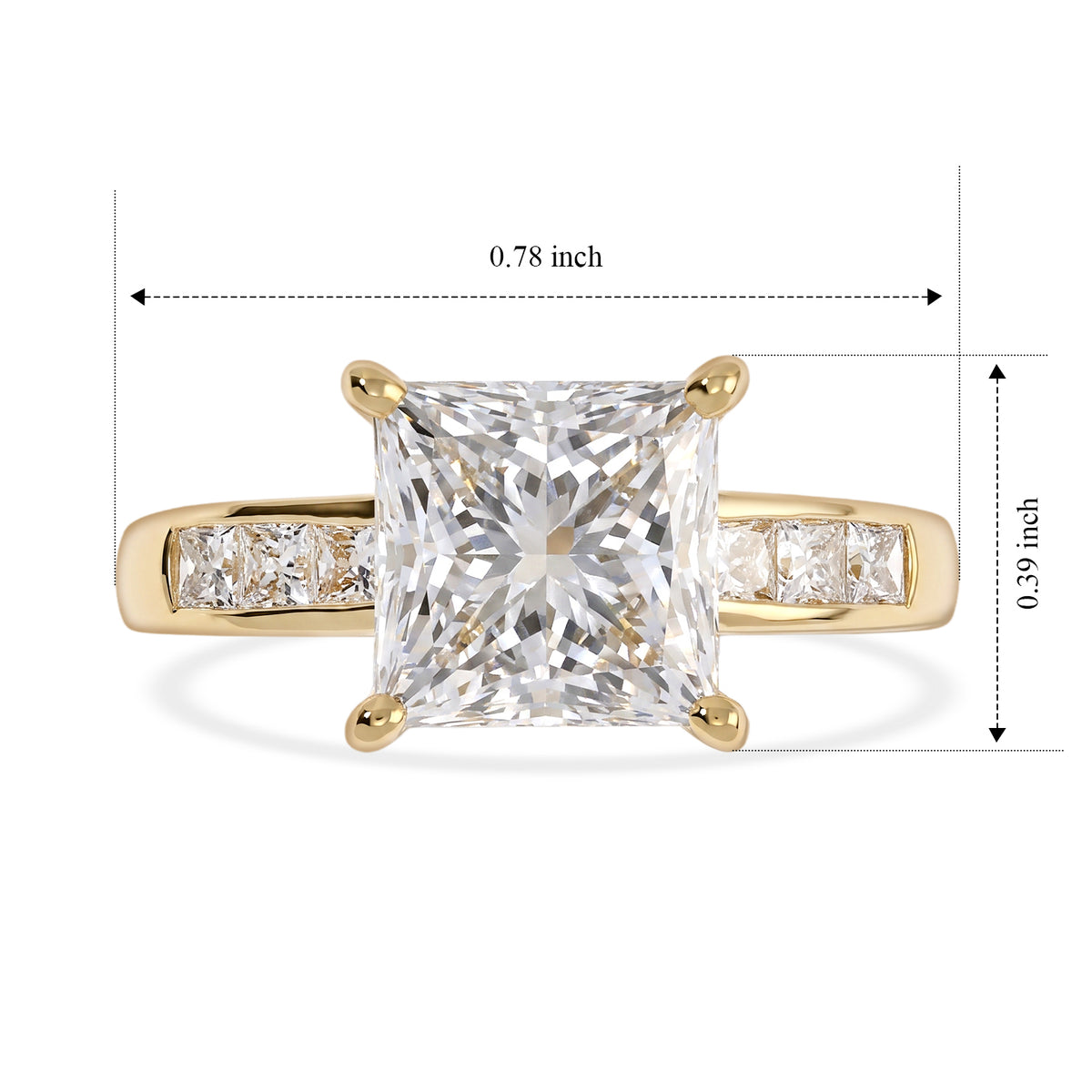 Luxuriant - 9K Yellow Gold SGL Certified Lab Grown Diamond (VS-E-F) Ring 8758160 5