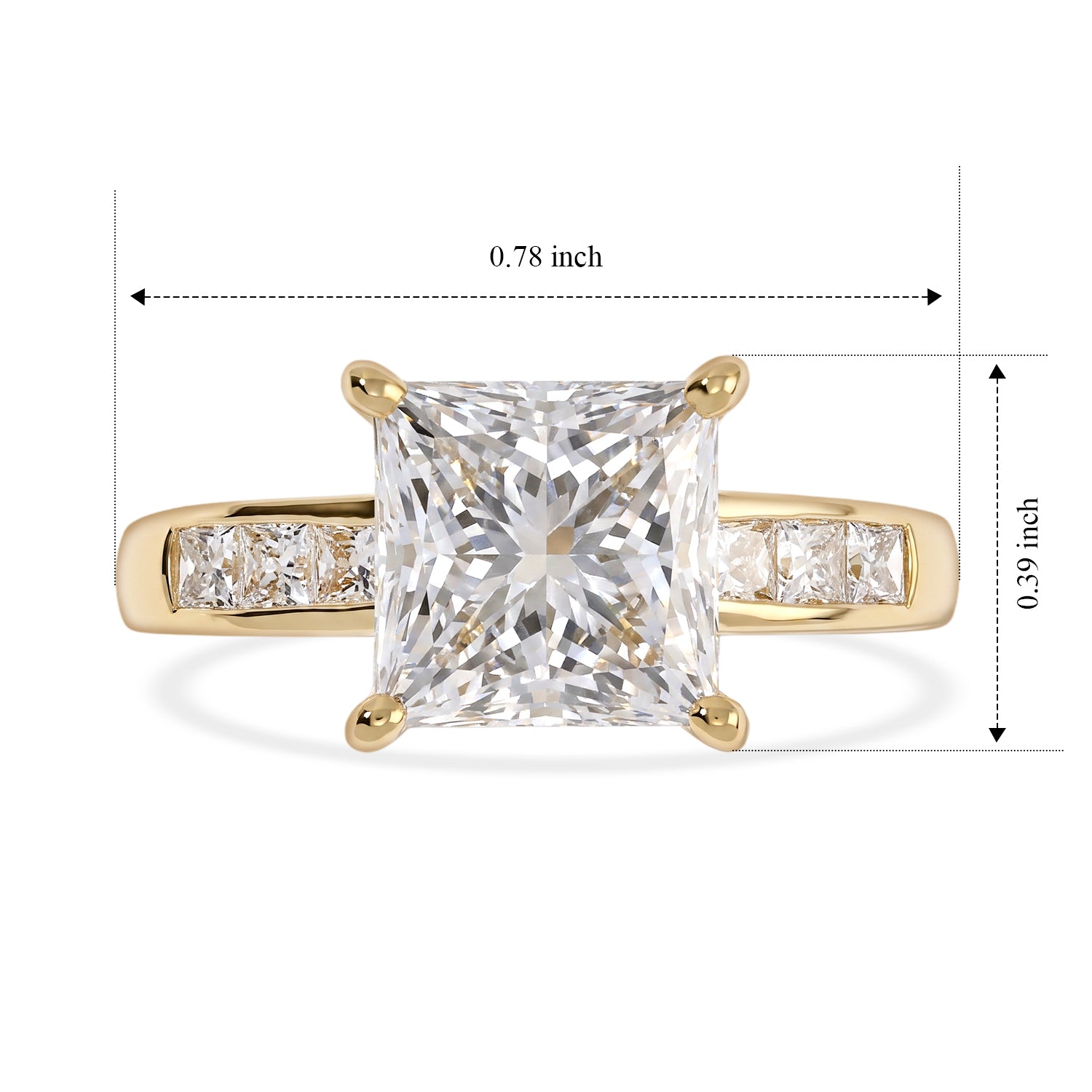 Luxuriant - 9K Yellow Gold SGL Certified Lab Grown Diamond (VS-E-F) Ring 8758160 5