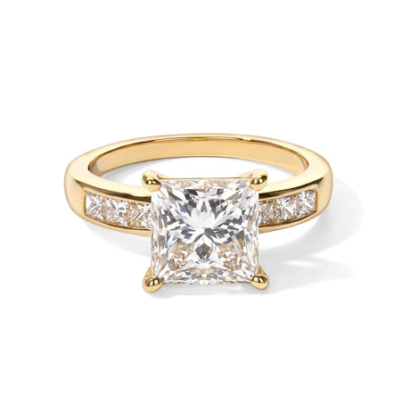 Biggest Close Out Deal 2026 -Luxuriant - 9K Yellow Gold SGL Certified Lab Grown Diamond (VS-E-F) Ring 3.50 Cts 8758161 1