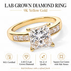 Biggest Close Out Deal 2026 -Luxuriant - 9K Yellow Gold SGL Certified Lab Grown Diamond (VS/E-F) Ring 3.50 Cts_8758168_3