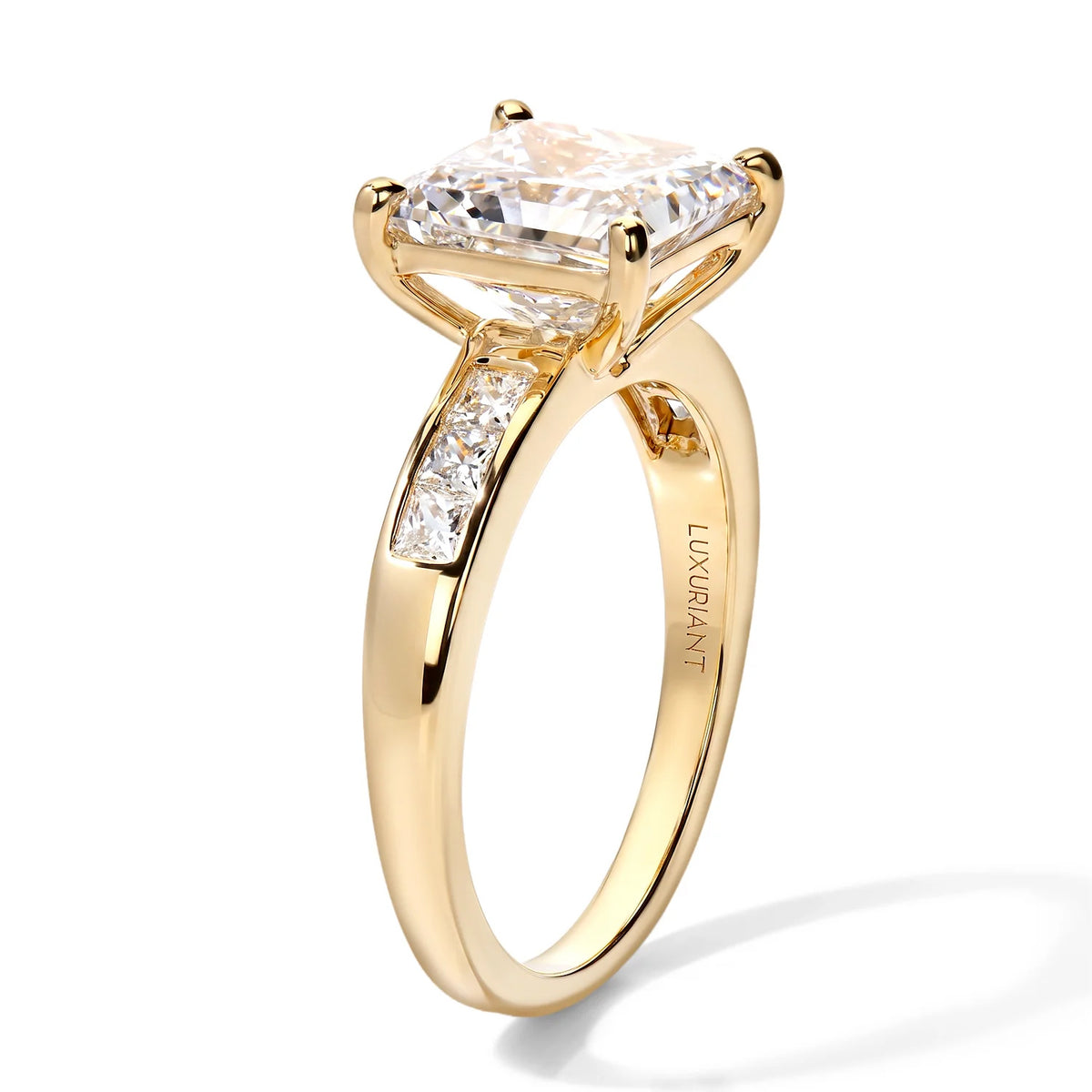 Biggest Close Out Deal 2026 -Luxuriant - 9K Yellow Gold SGL Certified Lab Grown Diamond (VS-E-F) Ring 3.50 Cts 8758168 5