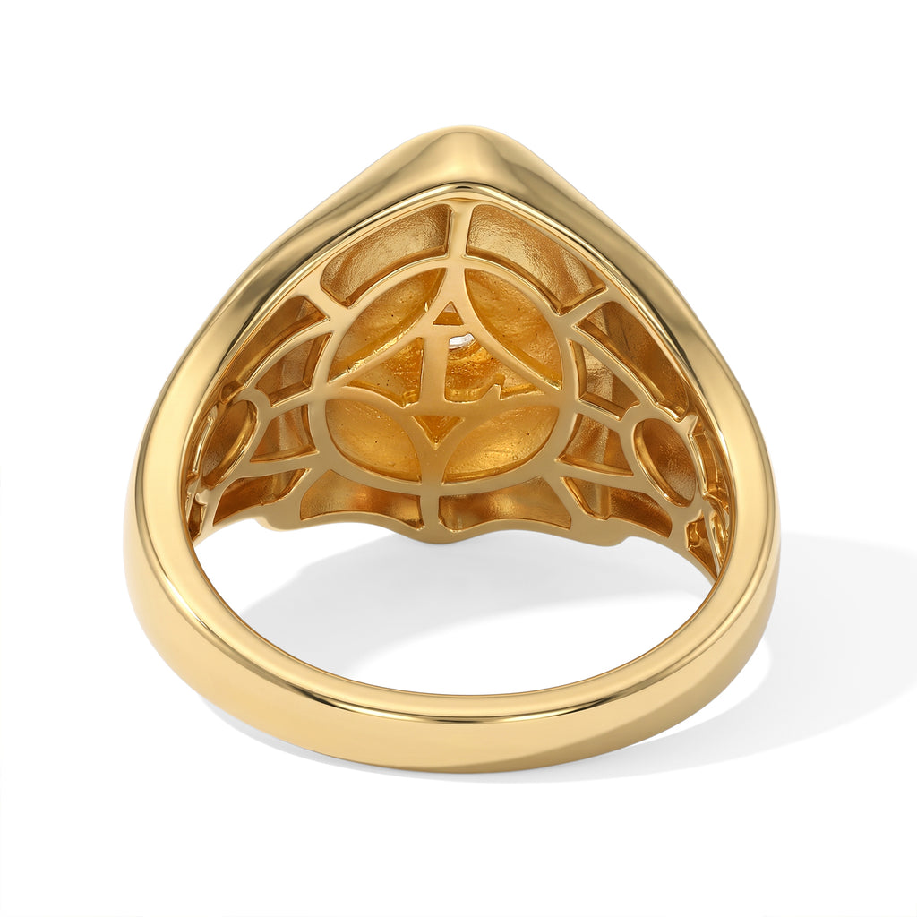 Luxuriant - Lab Grown Diamond (SI/G-H) Ring in 18K Vermeil Yellow Gold Plated Sterling Silver_8758200_4